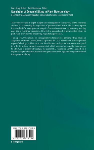 Produktbild: Regulation of Genome Editing in Plant Biotechnology