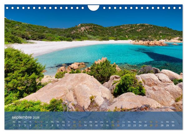 Produktbild: Sardaigne - L'&acirc;me sauvage de la M&eacute;diterran&eacute;e (Calendrier mural 2026 DIN A4 vertical), CALVENDO calendrier mensuel