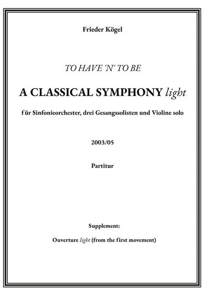 Produktbild: A Classical Symphony light