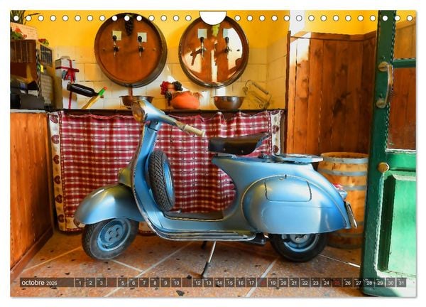 Produktbild: La Vespa en Cartoon (Calendrier mural 2026 DIN A4 vertical), CALVENDO calendrier mensuel