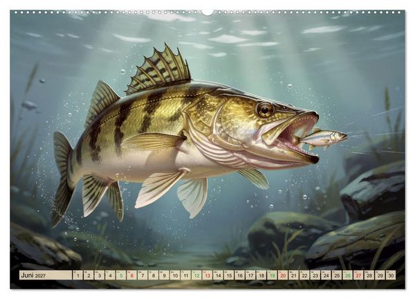 Produktbild: Talsperren - Zander (Wandkalender 2027 DIN A2 quer), CALVENDO Monatskalender