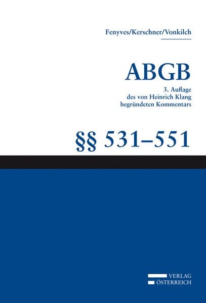 Produktbild: Gro&szlig;kommentar zum ABGB - Klang Kommentar