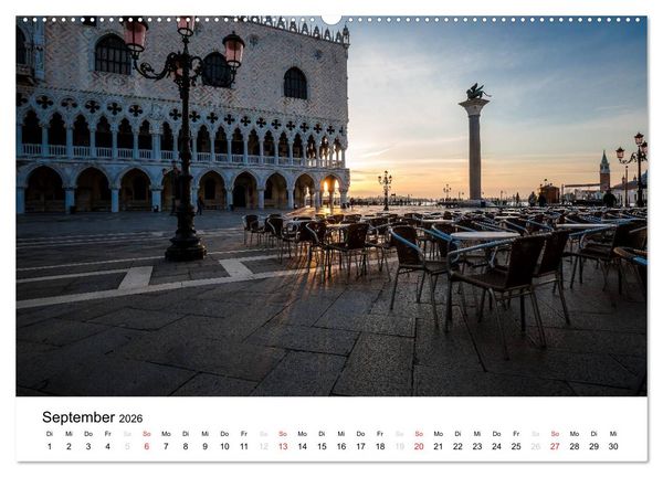 Produktbild: Venedig - La Serenissima 2026 (hochwertiger Premium Wandkalender 2026 DIN A2 quer), Kunstdruck in Hochglanz