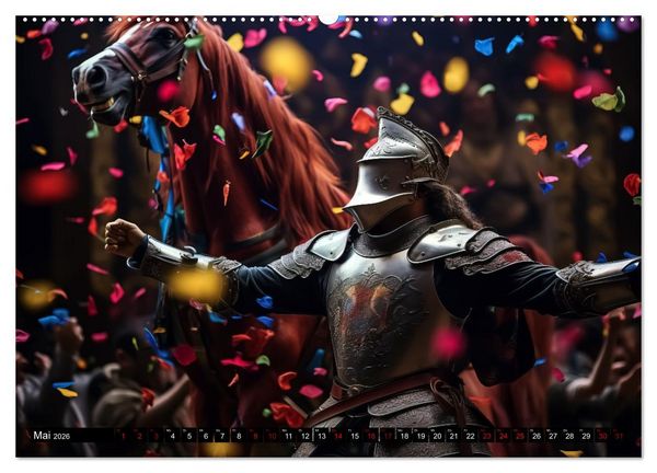 Produktbild: Das Turnier (Wandkalender 2026 DIN A2 quer), CALVENDO Monatskalender