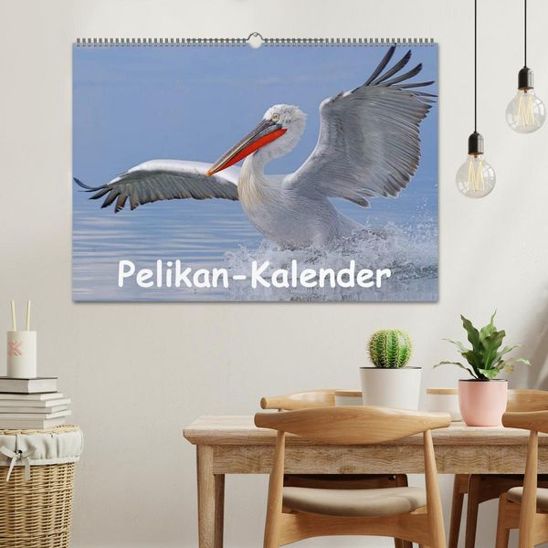Produktbild: Pelikan-Kalender (Wandkalender 2026 DIN A2 quer), CALVENDO Monatskalender