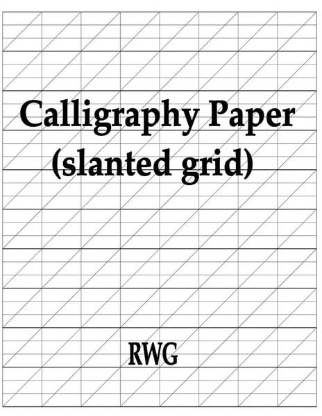 Produktbild: Calligraphy Paper (slanted grid)