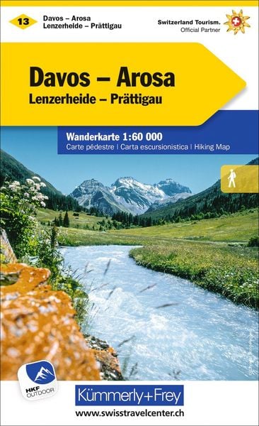 Produktbild: KuF Schweiz Wanderkarte 13 Davos / Arosa