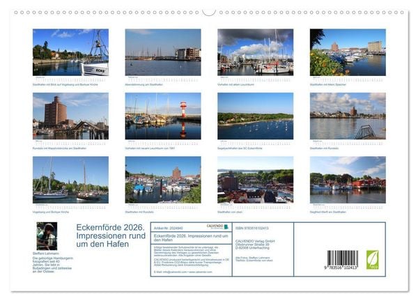 Produktbild: Eckernf&ouml;rde 2026. Impressionen rund um den Hafen (hochwertiger Premium Wandkalender 2026 DIN A2 quer), Kunstdruck in Hochglanz