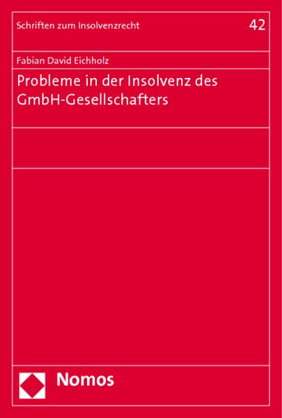 Produktbild: Probleme in der Insolvenz des GmbH-Gesellschafters