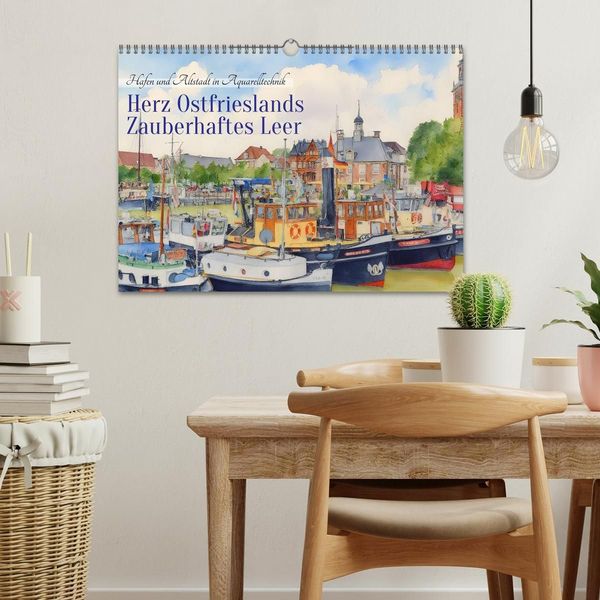 Produktbild: Herz Ostfrieslands - Zauberhaftes Leer (Wandkalender 2026 DIN A3 quer), CALVENDO Monatskalender