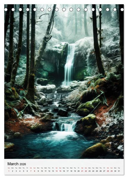 Produktbild: Dreamscapes of the Forest (Desk Calendar 2026 DIN A5 portrait), CALVENDO 12 Month DeskCalendar