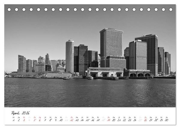 Produktbild: New York &ndash; The Big Apple (Tischkalender 2026 DIN A5 quer), CALVENDO Monatskalender