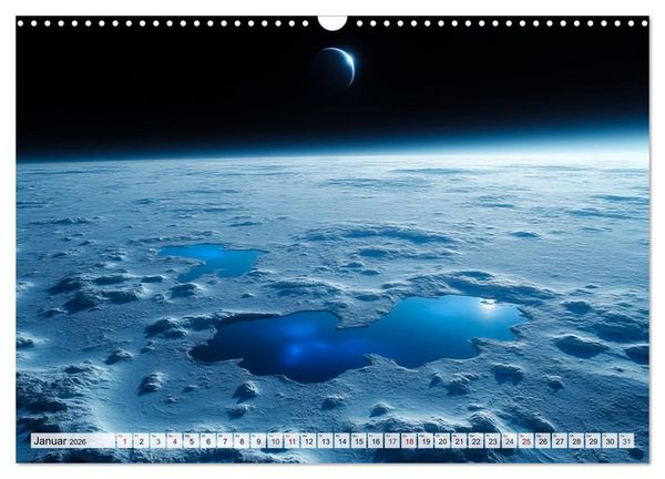 Produktbild: Kosmische Landschaften - Jenseits der Erde (Wandkalender 2026 DIN A3 quer), CALVENDO Monatskalender