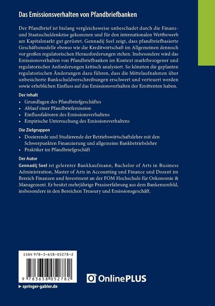 Produktbild: Das Emissionsverhalten von Pfandbriefbanken
