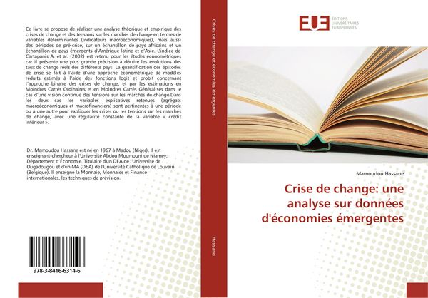 Produktbild: Crise de change: une analyse sur donn&eacute;es d'&eacute;conomies &eacute;mergentes