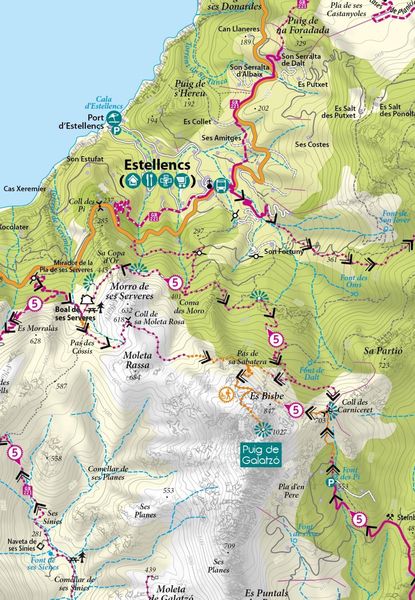 Produktbild: Mountainbikekarte Mallorca (Kartenset mit Nord + S&uuml;d-Blatt)
