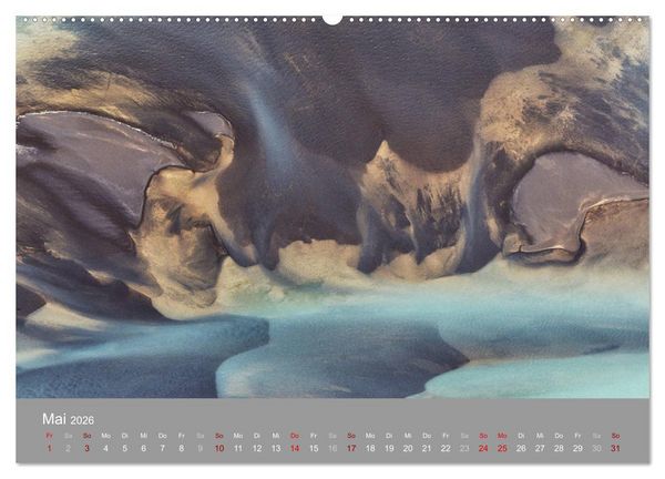 Produktbild: Naturkunst - Luftbilder (Wandkalender 2026 DIN A2 quer), CALVENDO Monatskalender