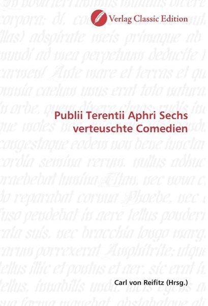 Produktbild: Publii Terentii Aphri Sechs verteuschte Comedien