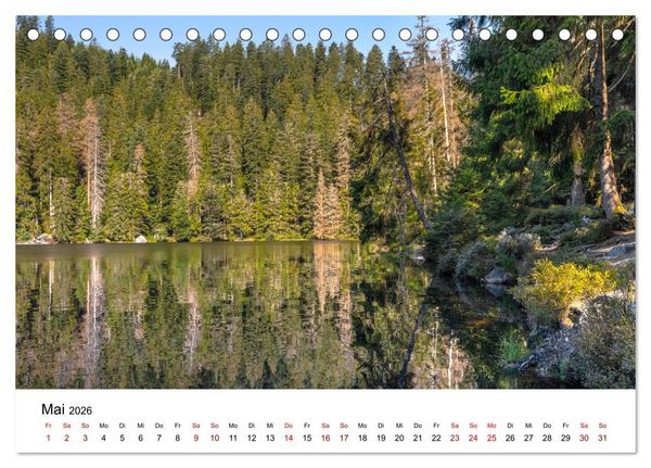 Produktbild: Schwarzwald, Seen und Hochmoore (Tischkalender 2026 DIN A5 quer), CALVENDO Monatskalender
