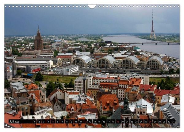 Produktbild: Riga + Jurmala (Wandkalender 2026 DIN A3 quer), CALVENDO Monatskalender