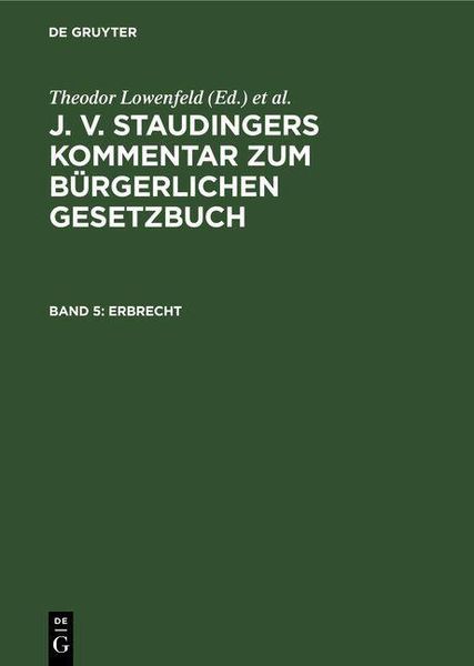 Produktbild: Erbrecht