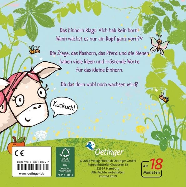Produktbild: Das Einhorn ohne Horn vorn