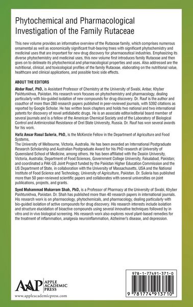 Produktbild: Phytochemical and Pharmacological Investigation of the Family Rutaceae