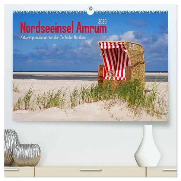 Produktbild: Nordseeinsel Amrum (hochwertiger Premium Wandkalender 2026 DIN A2 quer), Kunstdruck in Hochglanz