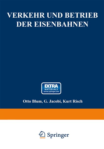 Produktbild: Verkehr und Betrieb der Eisenbahnen