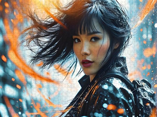 Produktbild: CALVENDO Puzzle Japanerin in einer verworrenen Traumwelt | 2000 Teile Lege-Gr&ouml;&szlig;e 90x67cm Foto-Puzzle f&uuml;r gl&uuml;ckliche Stunden
