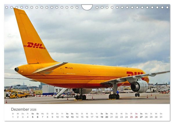 Produktbild: Gro&szlig;e und kleine Flieger am Flughafen (Wandkalender 2026 DIN A4 quer), CALVENDO Monatskalender