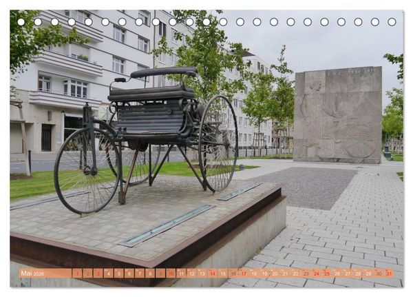 Produktbild: Mannheim - Stadt im Quadrat (Tischkalender 2026 DIN A5 quer), CALVENDO Monatskalender