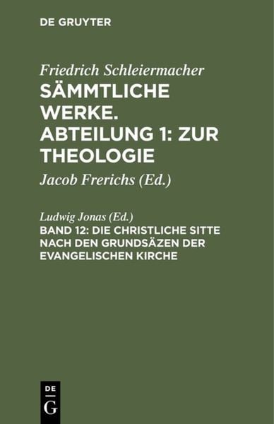 Produktbild: Die christliche Sitte nach den Grunds&auml;zen der evangelischen Kirche
