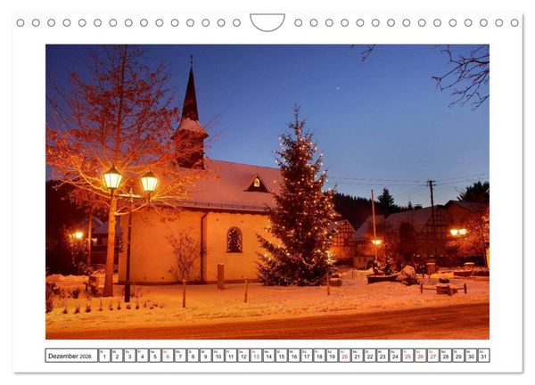 Produktbild: Blaue Stunde im Siegerland (Wandkalender 2026 DIN A4 quer), CALVENDO Monatskalender