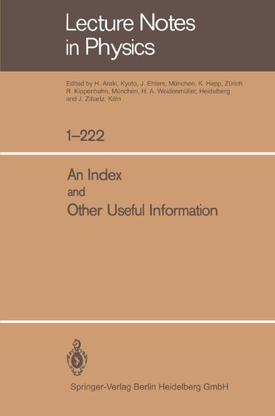 Produktbild: An Index and Other Useful Information
