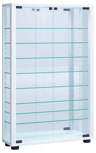Produktbild: Glas Stand Vitrine Sammelvitrine Lumo Mini Spiegel