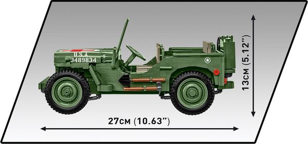 Produktbild: COBI Historical Collection 2806 - Willys MB Medical, Jeep, WWII, 1:12 Bausatz, 1131 Klemmbausteine