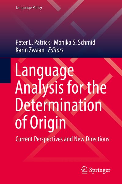 Produktbild: Language Analysis for the Determination of Origin