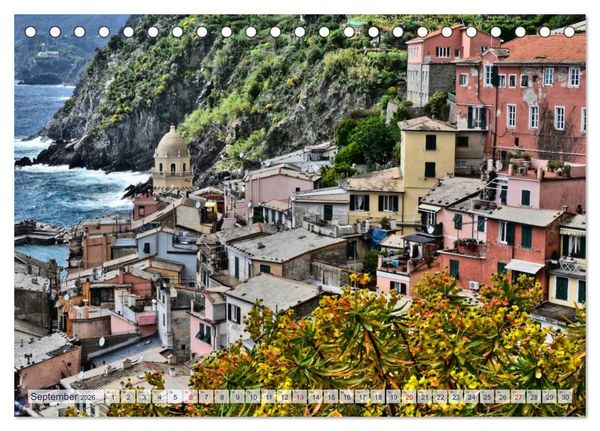Produktbild: SCHMUCKST&Uuml;CKE der CINQUE TERRE (Tischkalender 2026 DIN A5 quer), CALVENDO Monatskalender