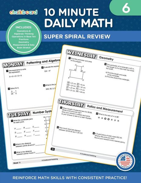 Produktbild: 10 Minute Daily Math Grade 6