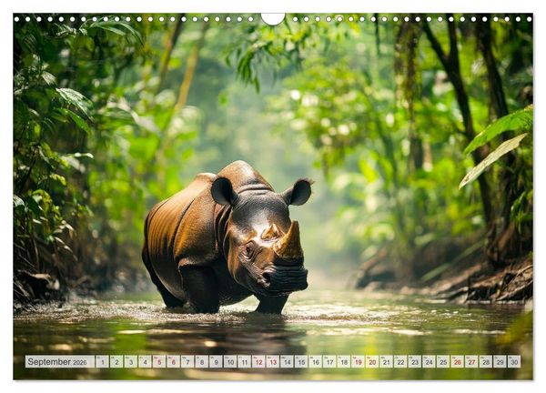 Produktbild: Wildes Leben im Regenwald (Wandkalender 2026 DIN A3 quer), CALVENDO Monatskalender