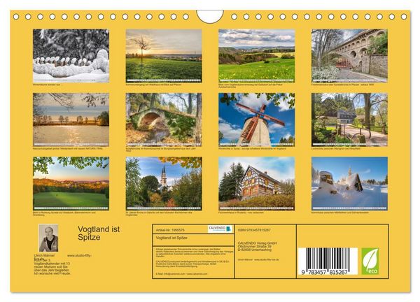Produktbild: Vogtland ist Spitze (Wandkalender 2026 DIN A4 quer), CALVENDO Monatskalender