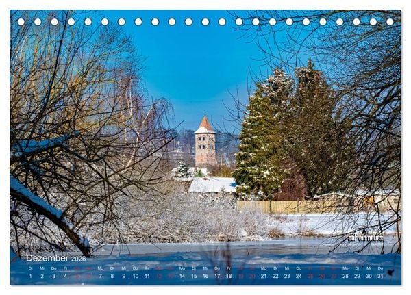 Produktbild: stiftsruine zu bad hersfeld (Tischkalender 2026 DIN A5 quer), CALVENDO Monatskalender
