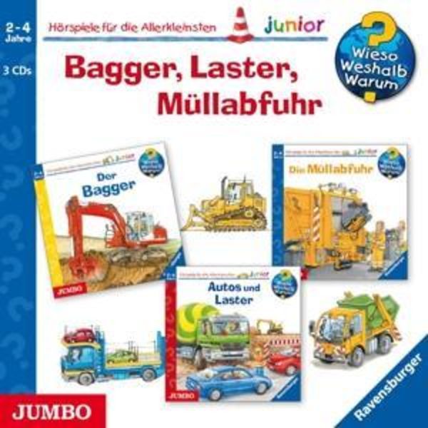 Wieso? Weshalb? Warum?Bagger,Laster,Müllabfuhr - , CD, 4012144373526