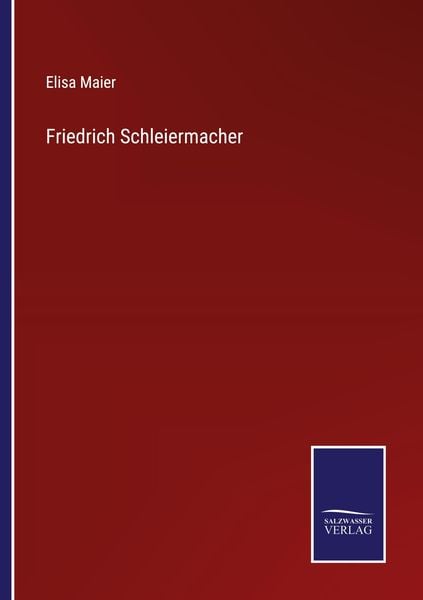 Produktbild: Friedrich Schleiermacher