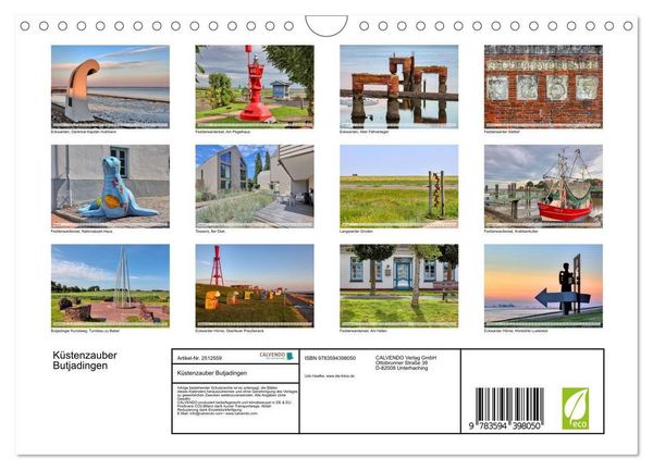 Produktbild: K&uuml;stenzauber Butjadingen (Wandkalender 2027 DIN A4 quer), CALVENDO Monatskalender