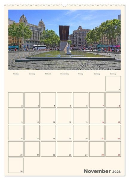 Produktbild: Valencia - Barcelona Terminplaner (hochwertiger Premium Wandkalender 2026 DIN A2 hoch), Kunstdruck in Hochglanz