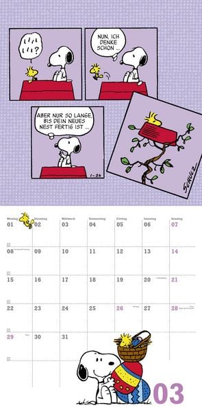 Produktbild: Peanuts Broschurkalender