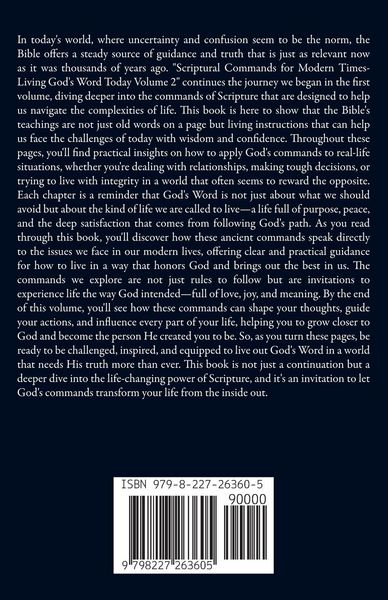 Produktbild: Scriptural Commands for Modern Times Living God's Word Today Volume 2