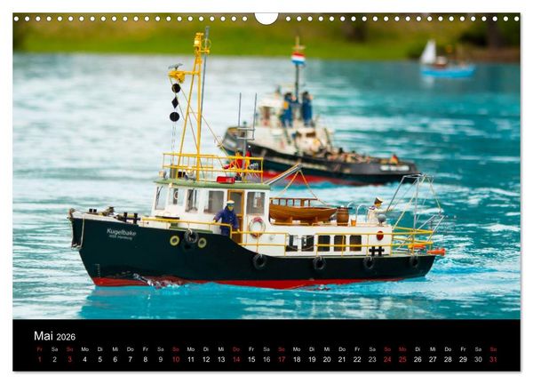 Produktbild: Modellboote in ihrem Element (Wandkalender 2026 DIN A3 quer), CALVENDO Monatskalender